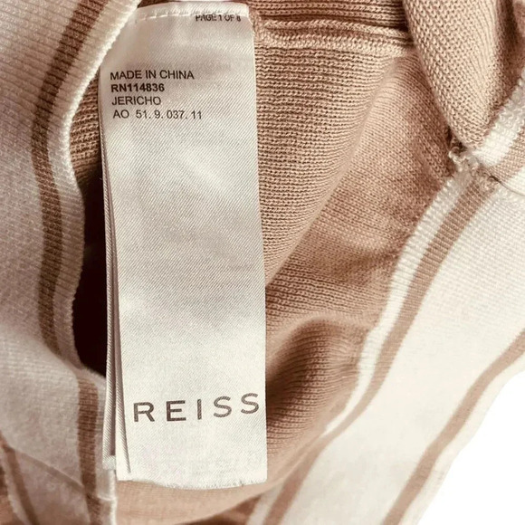 Reiss 1/4 Zip Pullover Polo Jumper Sweater - Picture 10 of 11